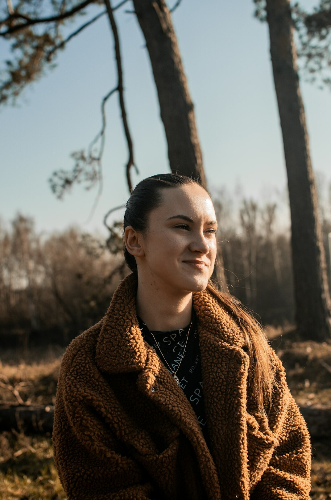 Portrait of a woman with a warm smile