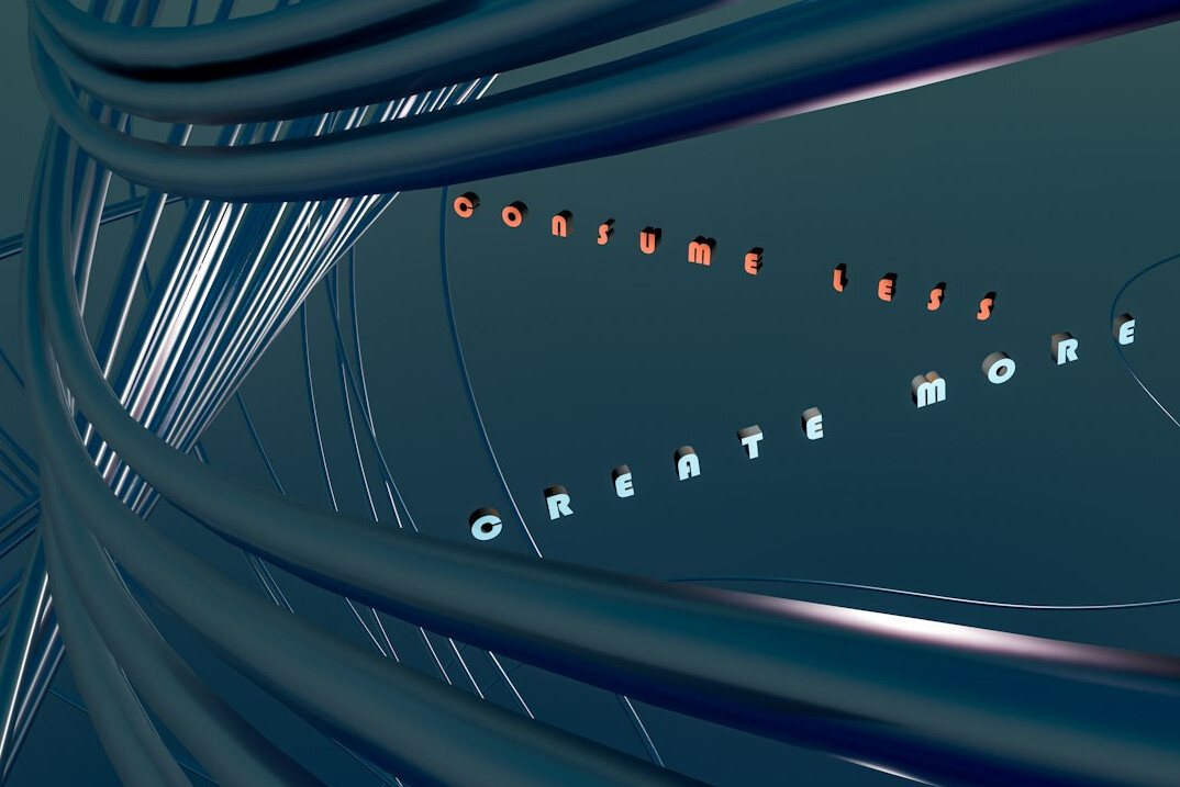Network cables and digital interface glowing blue